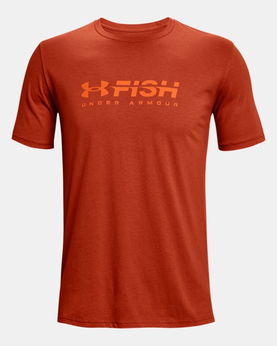 Men's UA Fish Strike T-Shirt, Orange, pdpMainDesktop image number 4